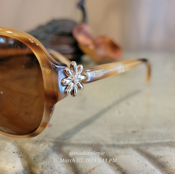 Tiffany & Co TF4068 SunglasseDaisy Mother of Pearl Havanah Tortoise Luxury #51 - Picture 9 of 15